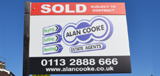 Alan Cooke Sold sign